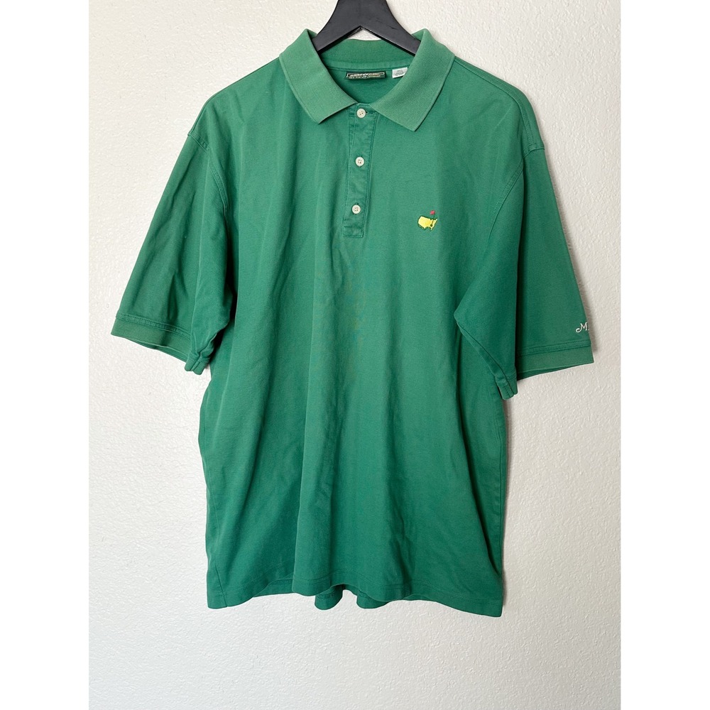 Masters Collection Green Polo Shirt Mens XL Cotton Masters Augusta National Golf